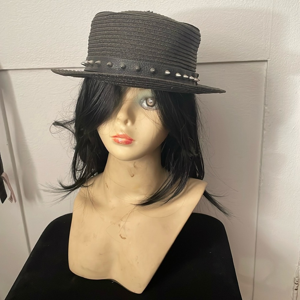 small black spiked hat